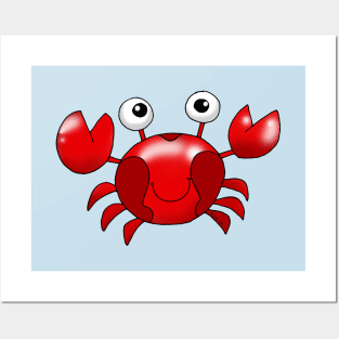 sea red crab Posters and Art